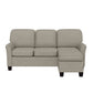 Hillsdale Furniture Upholstered Reversable Sectional Chaise, Greige