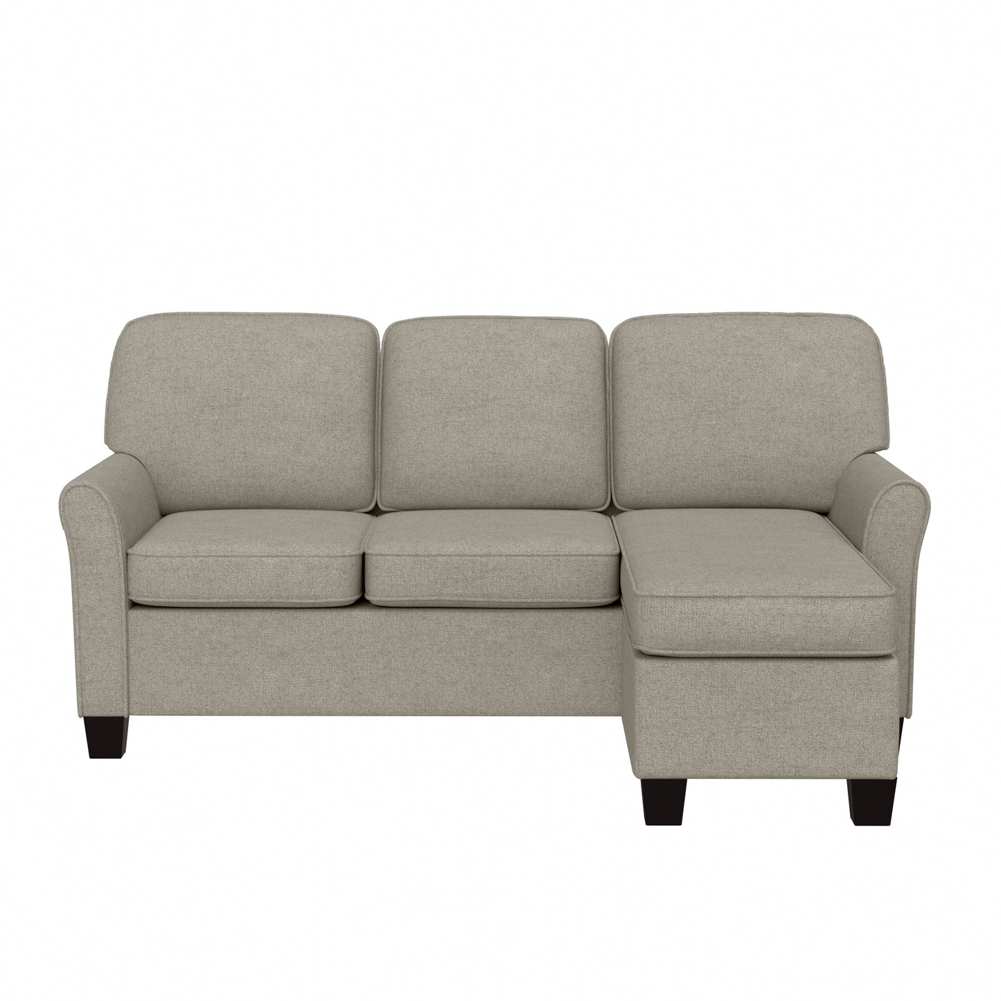 Hillsdale Furniture Upholstered Reversable Sectional Chaise, Greige