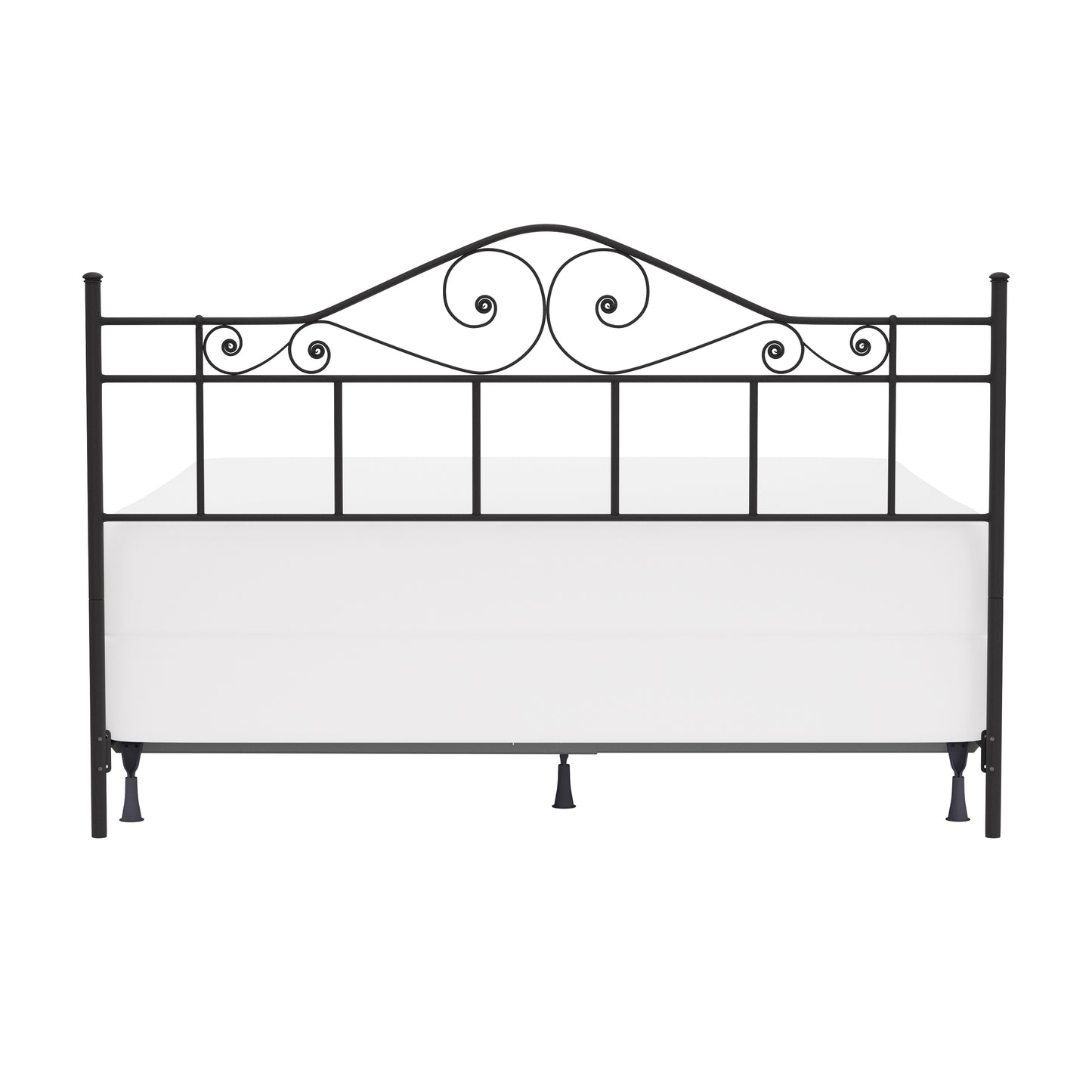 Hillsdale Furniture Harrison King Metal Headboard with Frame, Textured Black