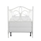 Hillsdale Furniture Ruby Twin Metal Bed, Textured White