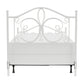 Hillsdale Furniture Ruby Queen Metal Bed, Textured White