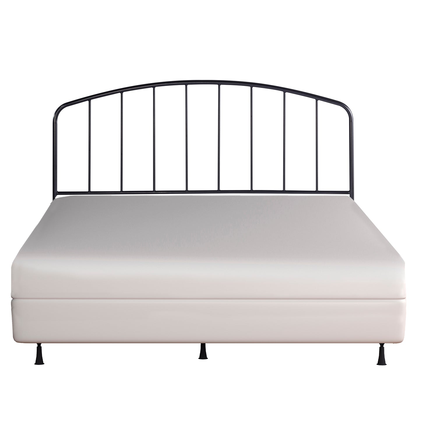 Hillsdale Furniture Tolland Metal Full/Queen Headboard with Frame, Satin Black