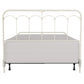 Hillsdale Furniture Jocelyn Queen Metal Bed, Soft White