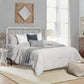 Hillsdale Furniture Jocelyn Queen Metal Headboard and Frame, Textured White