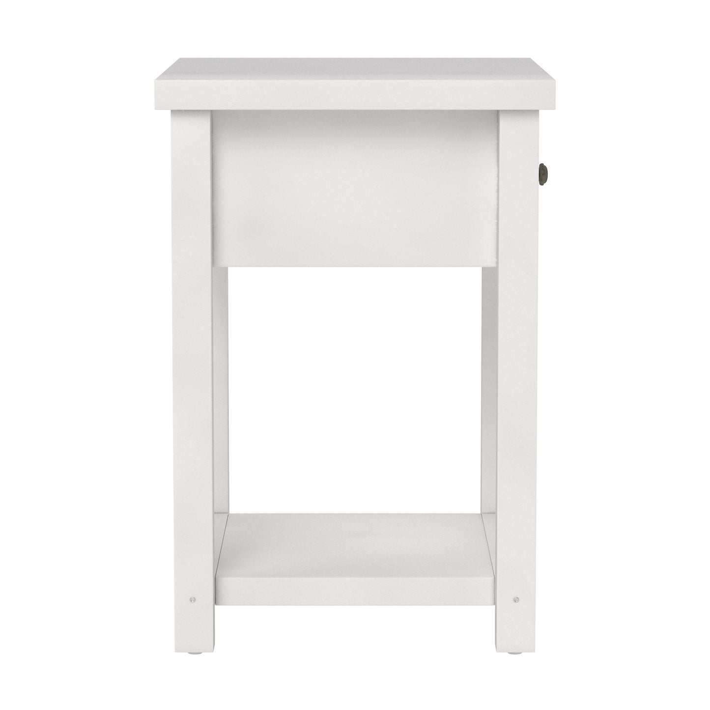 Living Essentials by Hillsdale Harmony Wood Accent Table, Matte White