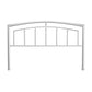 Hillsdale Furniture Claudia King Metal Headboard, Matte Nickel