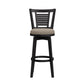 Hillsdale Furniture Foxmoor Wood Bar Height Swivel Stool, Black