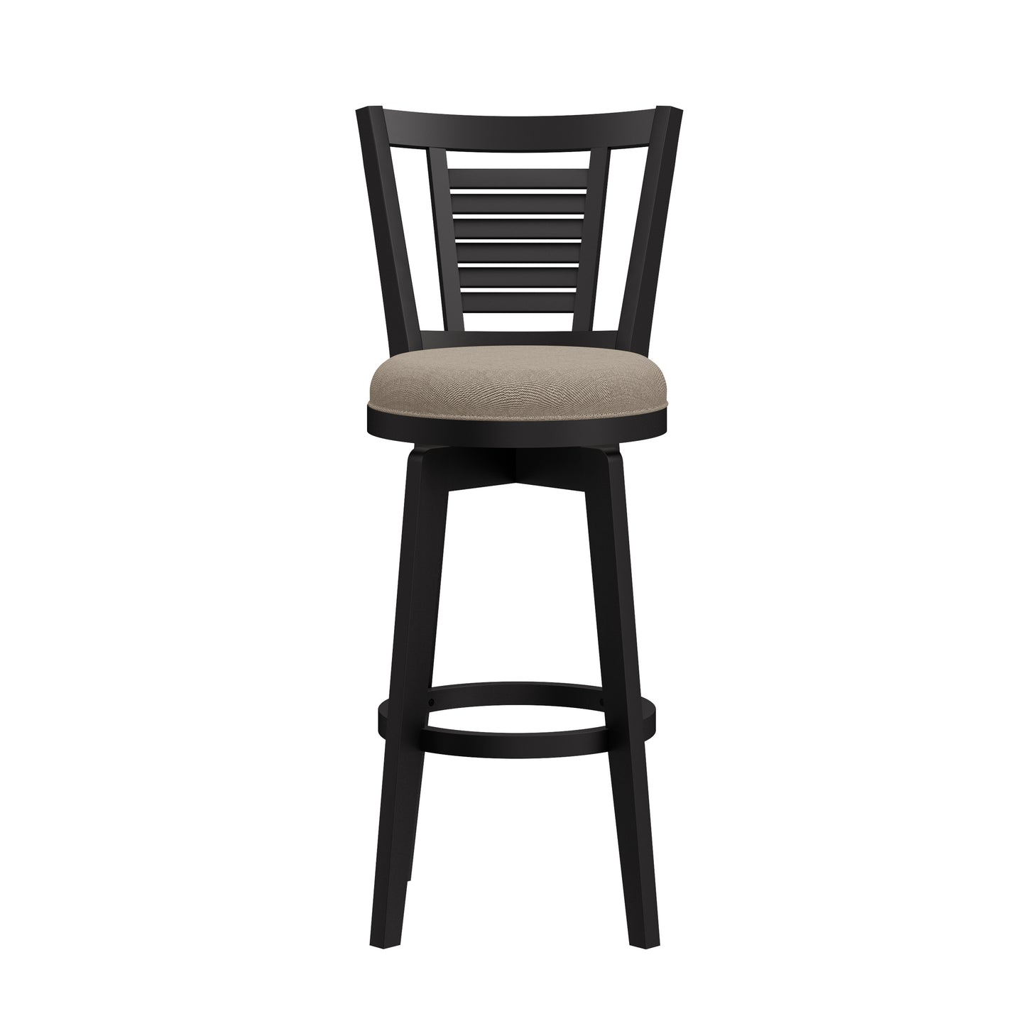 Hillsdale Furniture Foxmoor Wood Bar Height Swivel Stool, Black