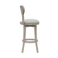 Hillsdale Furniture Sloan Wood Bar Height Swivel Stool, Aged Gray