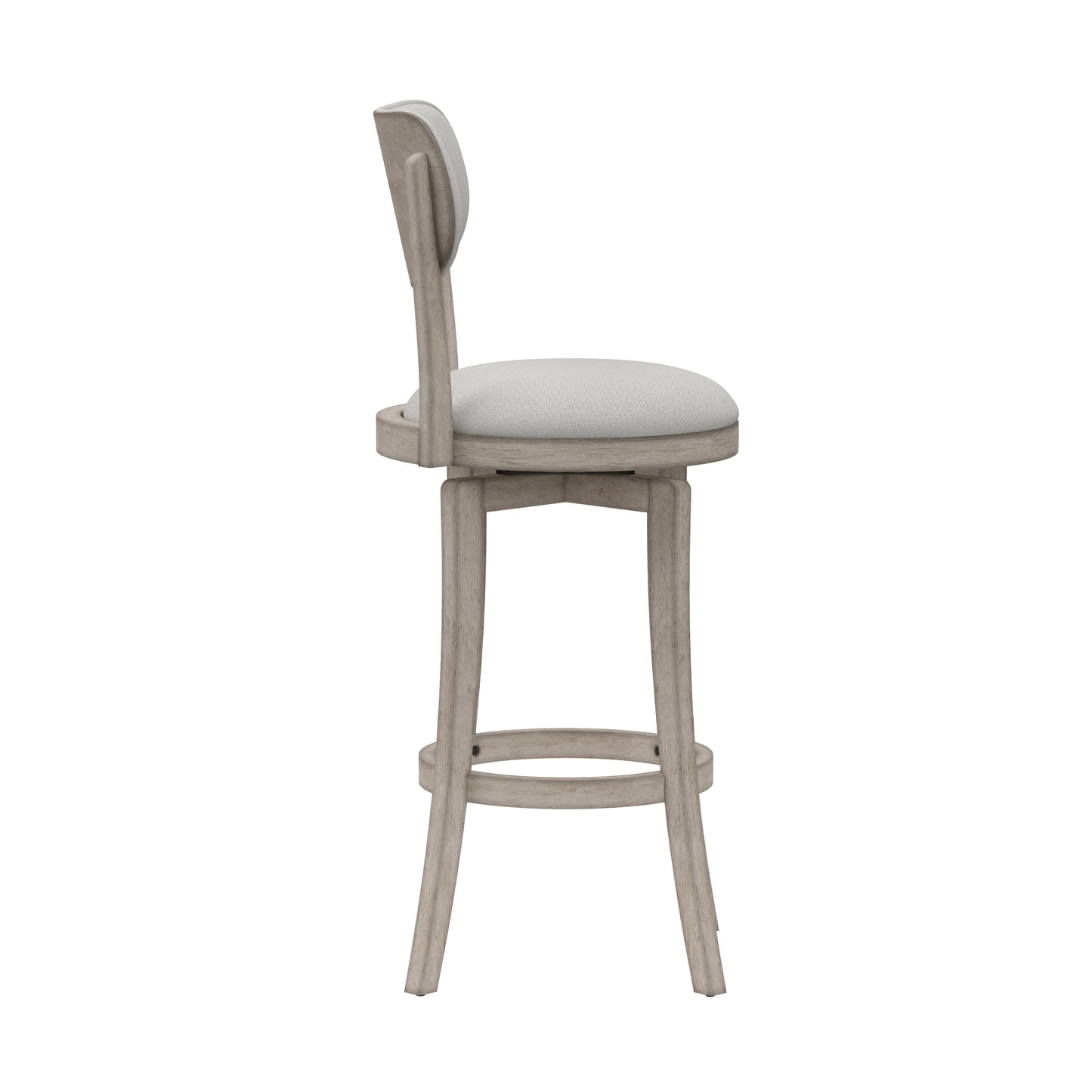 Hillsdale Furniture Sloan Wood Bar Height Swivel Stool, Aged Gray