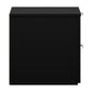 Hillsdale Living Essentials Delmar Wood 2 Drawer Nightstand, Set of 2, Matte Black