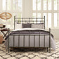 Hillsdale Furniture Providence Metal Full Bed with Spindle and Casting Design, Aged Pewter