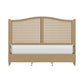 Hillsdale Furniture Sausalito King Wood Cane Bed, Medium Taupe