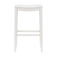 Hillsdale Furniture Fiddler Wood Backless Bar Height Stool, White