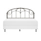 Hillsdale Furniture Jacqueline Metal King Headboard with Frame, Old Brushed Pewter