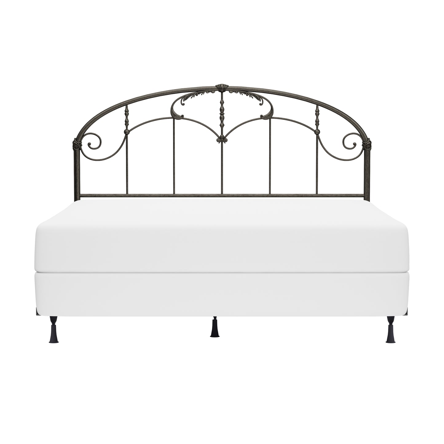 Hillsdale Furniture Jacqueline Metal King Headboard with Frame, Old Brushed Pewter