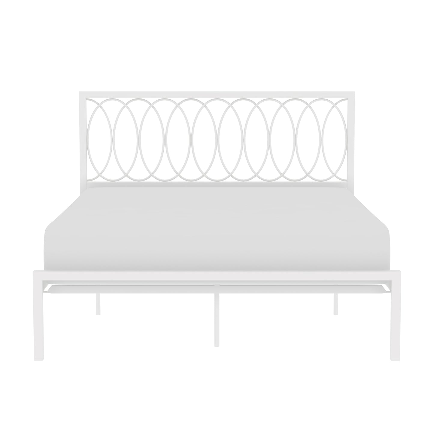 Hillsdale Furniture Naomi Queen Metal Bed, White