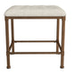 Hillsdale Furniture Katherine Backless Metal Vanity Stool, Golden Bronze