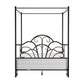 Hillsdale Furniture Dover Full Metal Canopy Bed, Textured Black