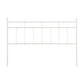 Hillsdale Furniture Providence Metal King Headboard, Soft White