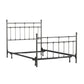 Hillsdale Furniture Providence Metal Full Bed with Spindle and Casting Design, Aged Pewter