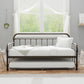 Hillsdale Furniture Kirkland Metal Twin Daybed with Roll Out Trundle, Dark Bronze