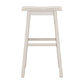 Hillsdale Furniture Moreno Wood Backless Bar Height Stool, Sea White