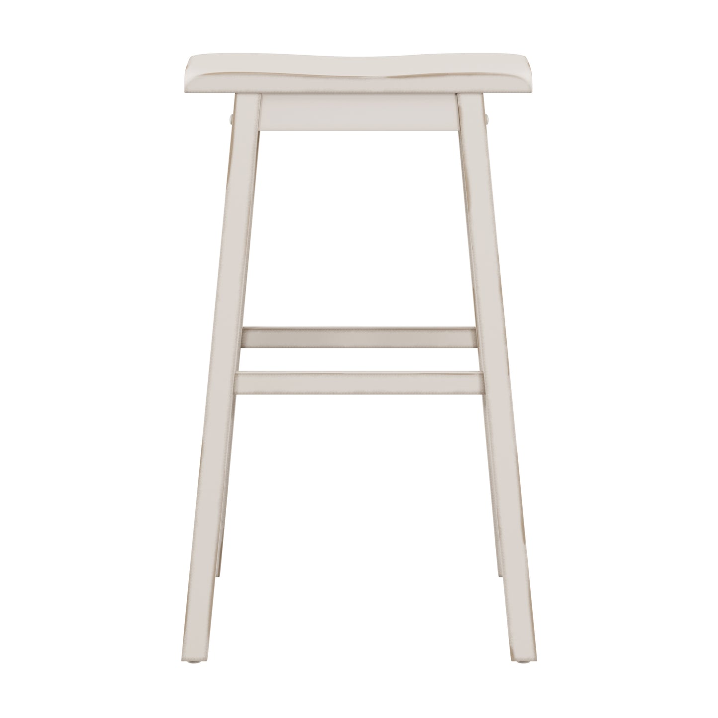 Hillsdale Furniture Moreno Wood Backless Bar Height Stool, Sea White