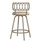 Hillsdale Furniture Canal Street Metal Adjustable Height Stool, Champagne Gold