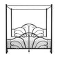 Hillsdale Furniture Dover King Metal Canopy Bed, Textured Black