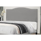 Hillsdale Furniture Kiley King Upholstered Headboard, Glacier Gray