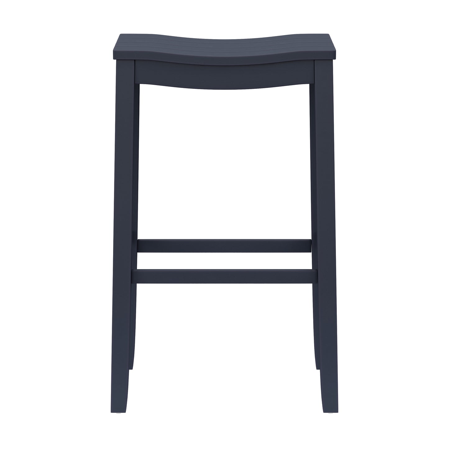 Hillsdale Furniture Fiddler Wood Backless Bar Height Stool, Navy