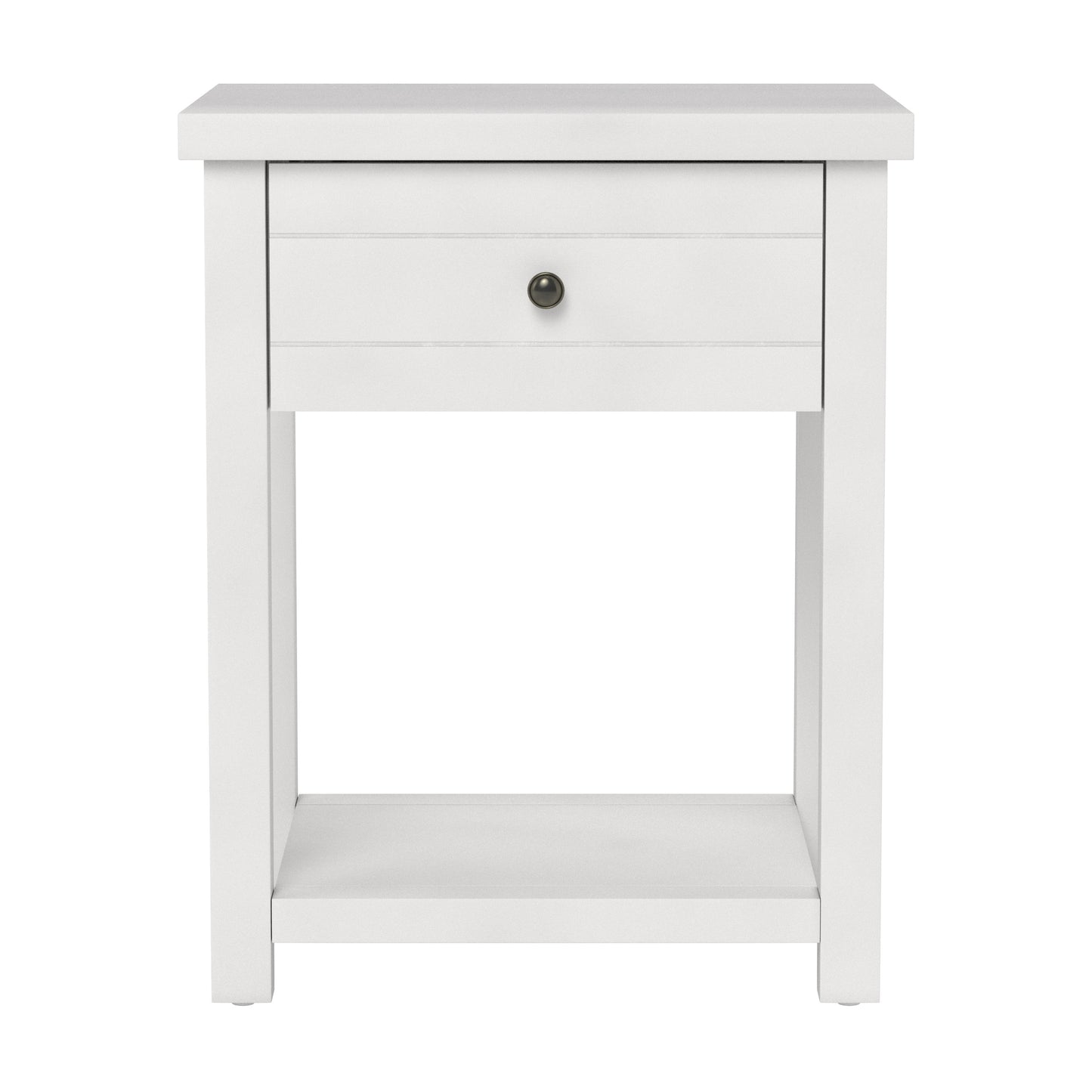 Living Essentials by Hillsdale Harmony Wood Accent Table, Matte White