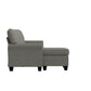 Hillsdale Furniture Upholstered Reversable Sectional Chaise, Gray