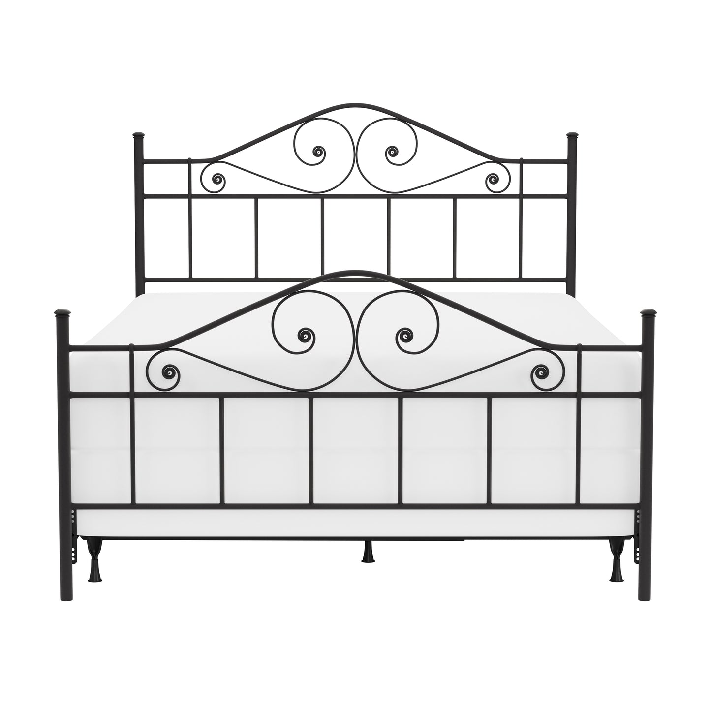 Hillsdale Furniture Harrison Queen Metal Bed, Textured Black