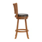 Hillsdale Furniture Fairfox Wood Bar Height Swivel Stool, Oak