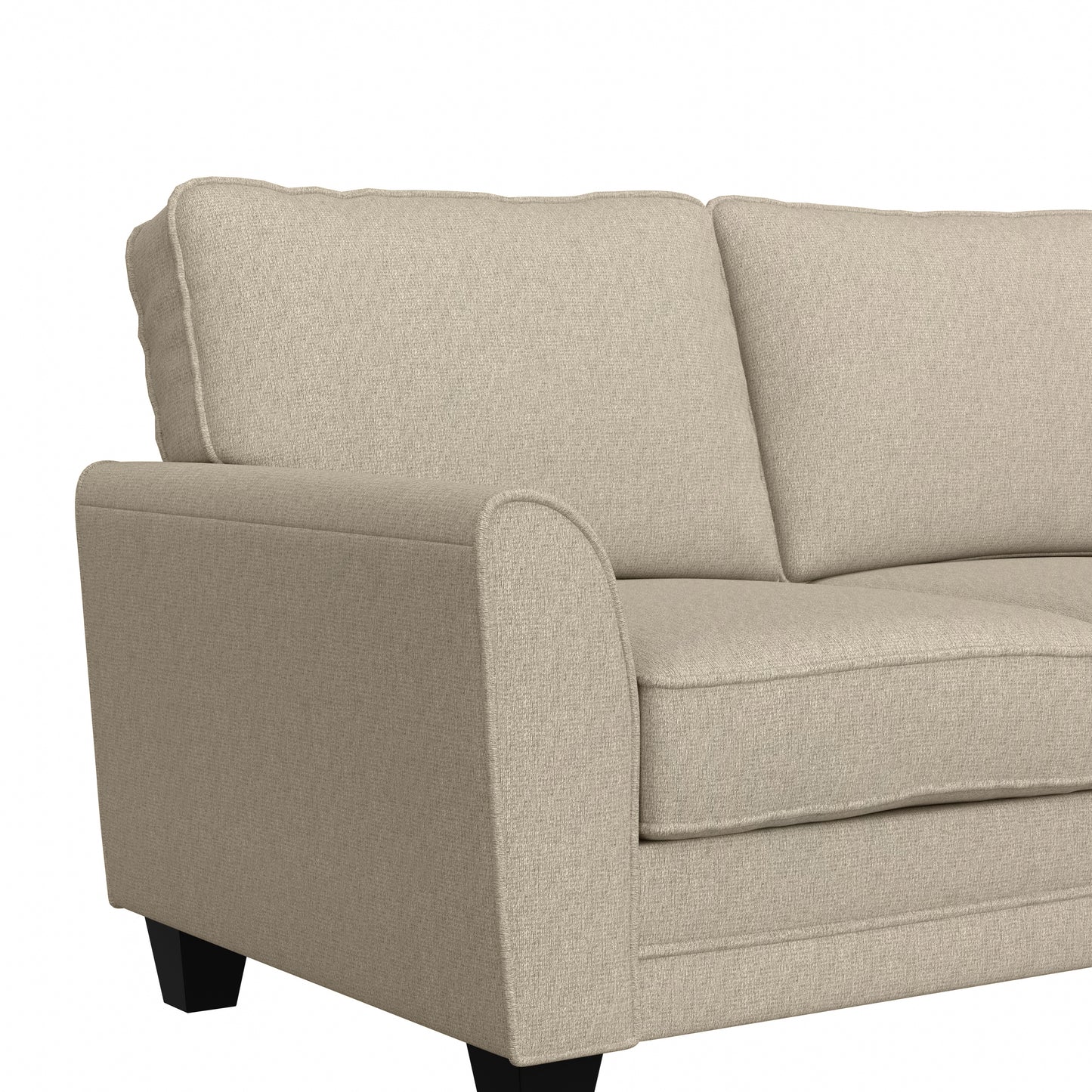 Hillsdale Furniture Daniel Upholstered Loveseat, Putty