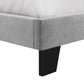 Hillsdale Furniture Crestone Upholstered King Platform Bed, Silver/Gray