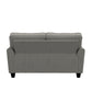 Hillsdale Furniture Daniel Upholstered Loveseat, Nature Gray