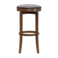 Hillsdale Furniture Brendan Wood Backless Bar Height Swivel Stool, Brown Cherry