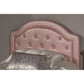 Hillsdale Furniture Karley Full Upholstered Headboard, Pink Faux Leather