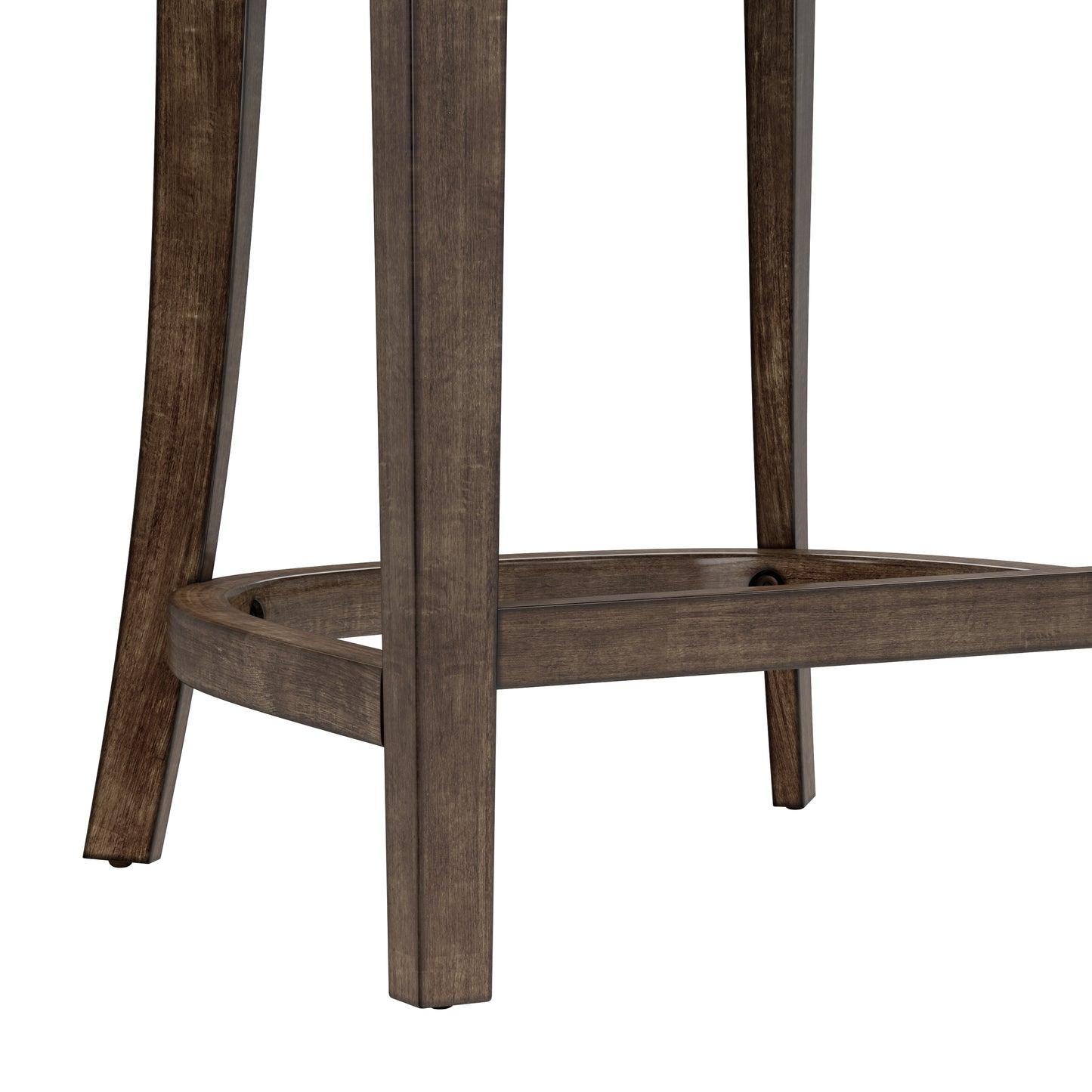 Hillsdale Furniture Caydena Wood Counter Height Return Swivel Stool, Smoke Brown