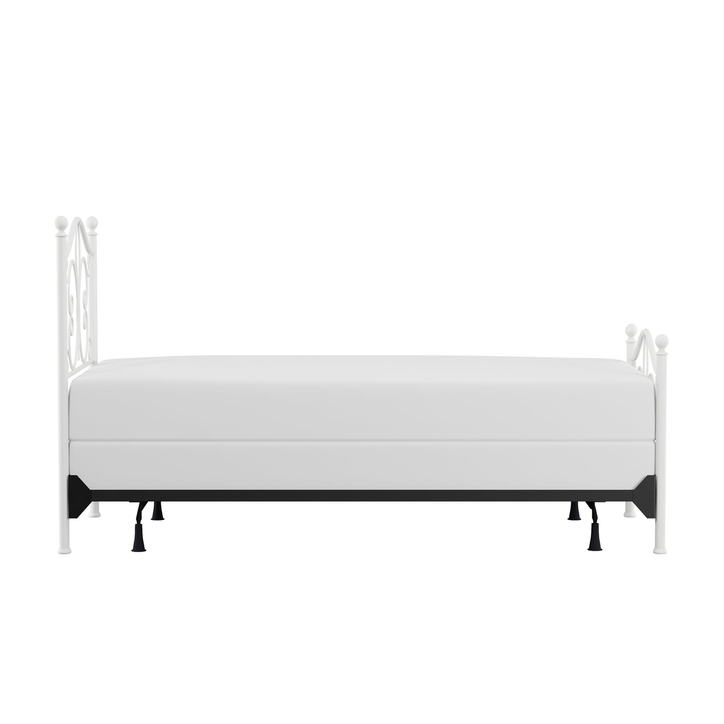 Hillsdale Furniture Ruby Twin Metal Bed, Textured White