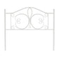 Hillsdale Furniture Ruby Full/Queen Metal Headboard, Textured White