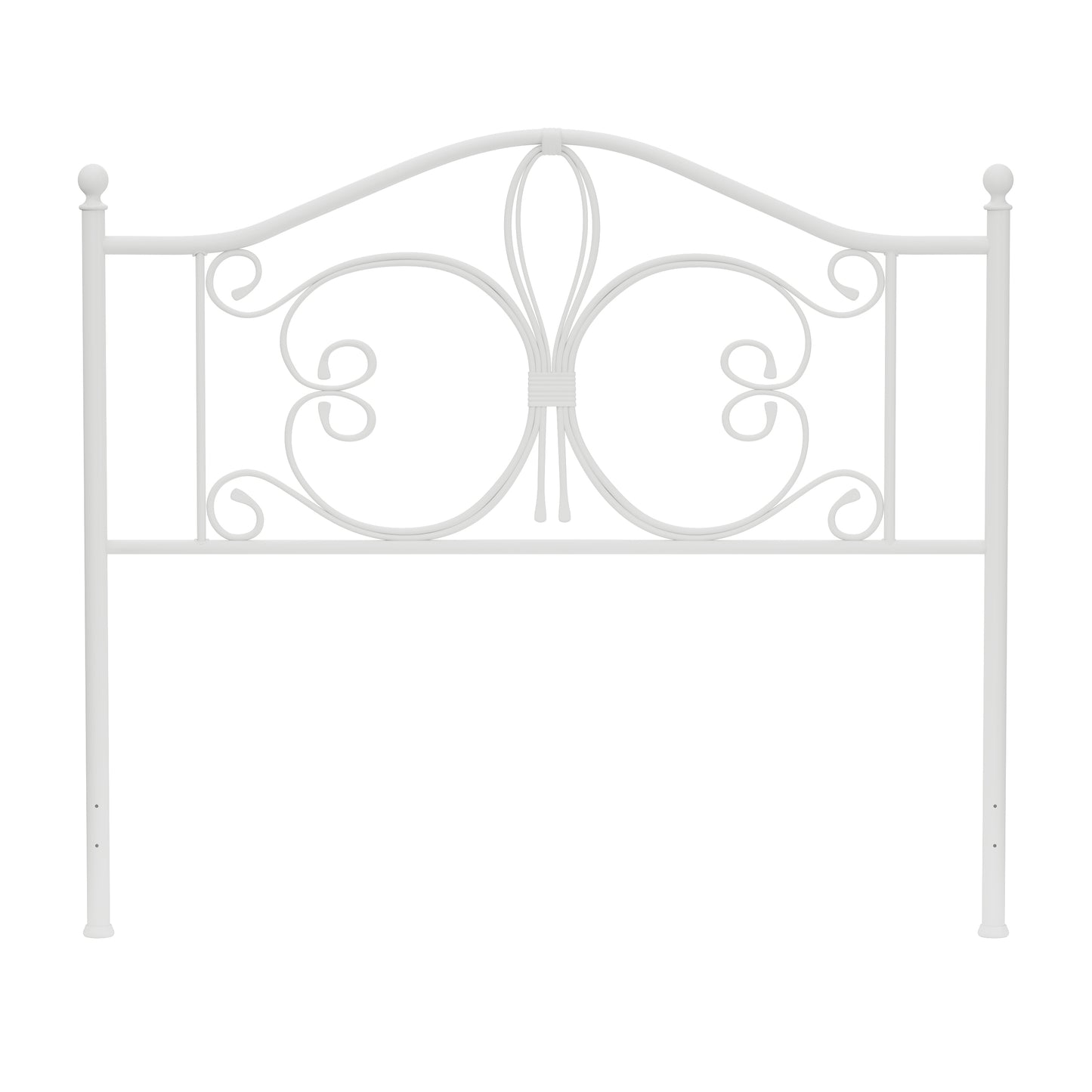 Hillsdale Furniture Ruby Full/Queen Metal Headboard, Textured White