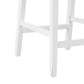 Hillsdale Furniture Clarion Wood and Upholstered Panel Back Counter Height Stool, Sea White