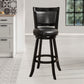 Hillsdale Furniture Brannon Wood Bar Height Swivel Stool, Black