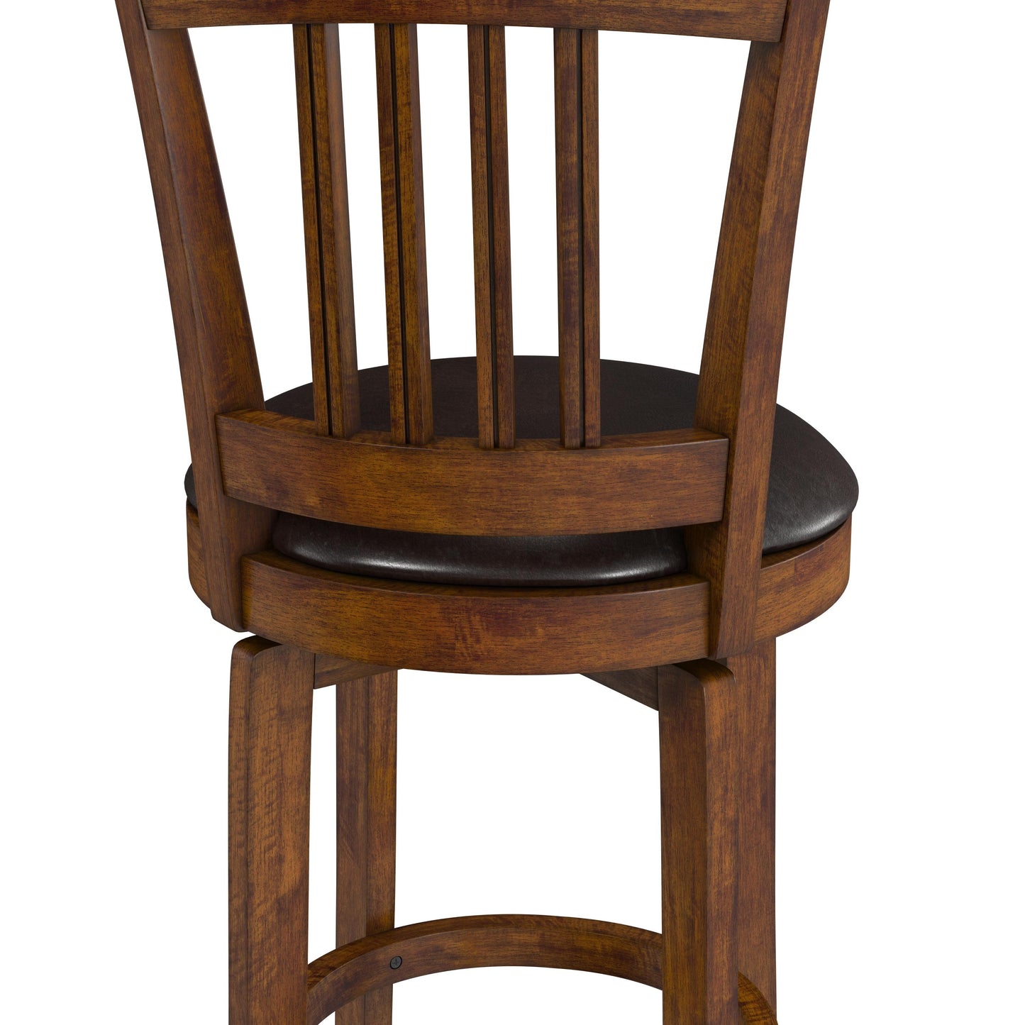 Hillsdale Furniture Canton Wood Bar Height Swivel Stool, Brown