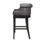 Hillsdale Furniture Broadland Wood Memory Return Swivel Bar Height Stool, Black