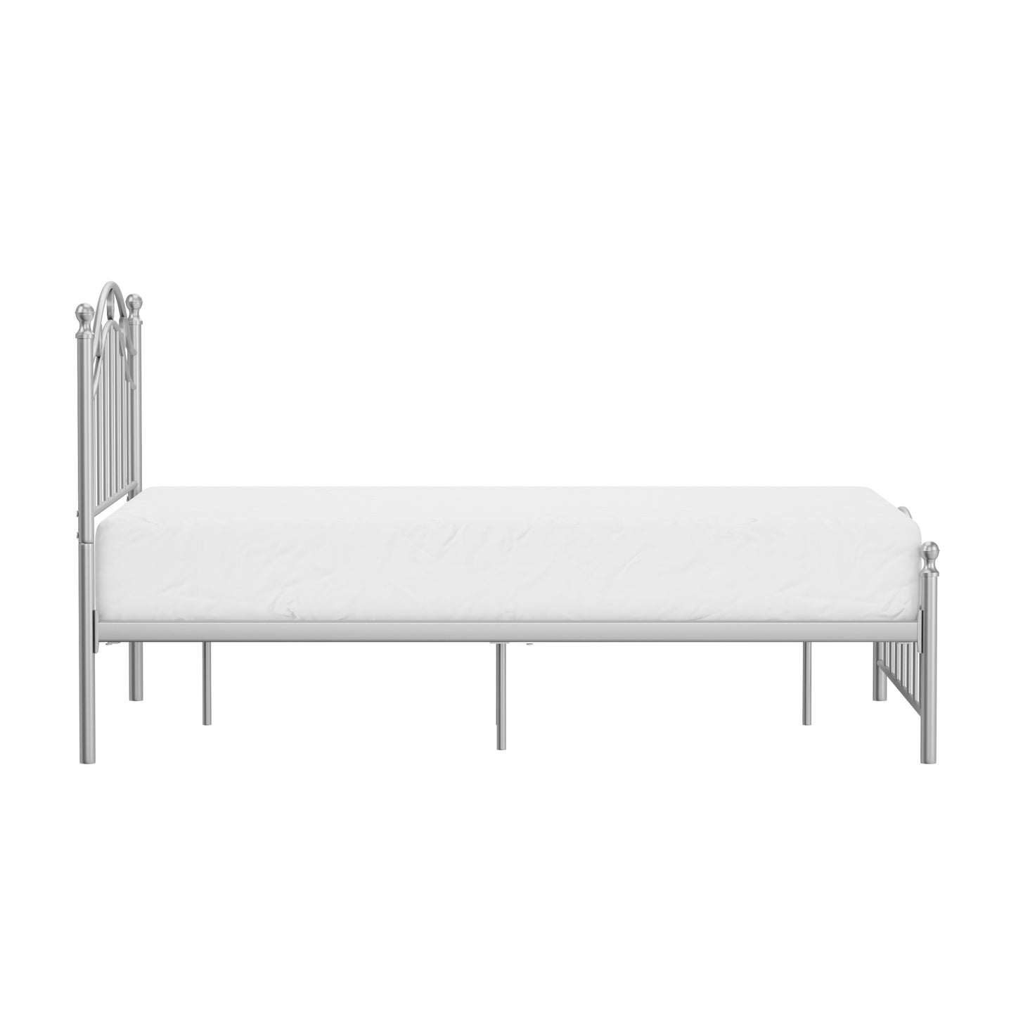 Hillsdale Furniture Vivian Metal Full Platform Bed, Silver